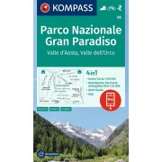 86 Kompass Wanderkarte Gran Paradiso